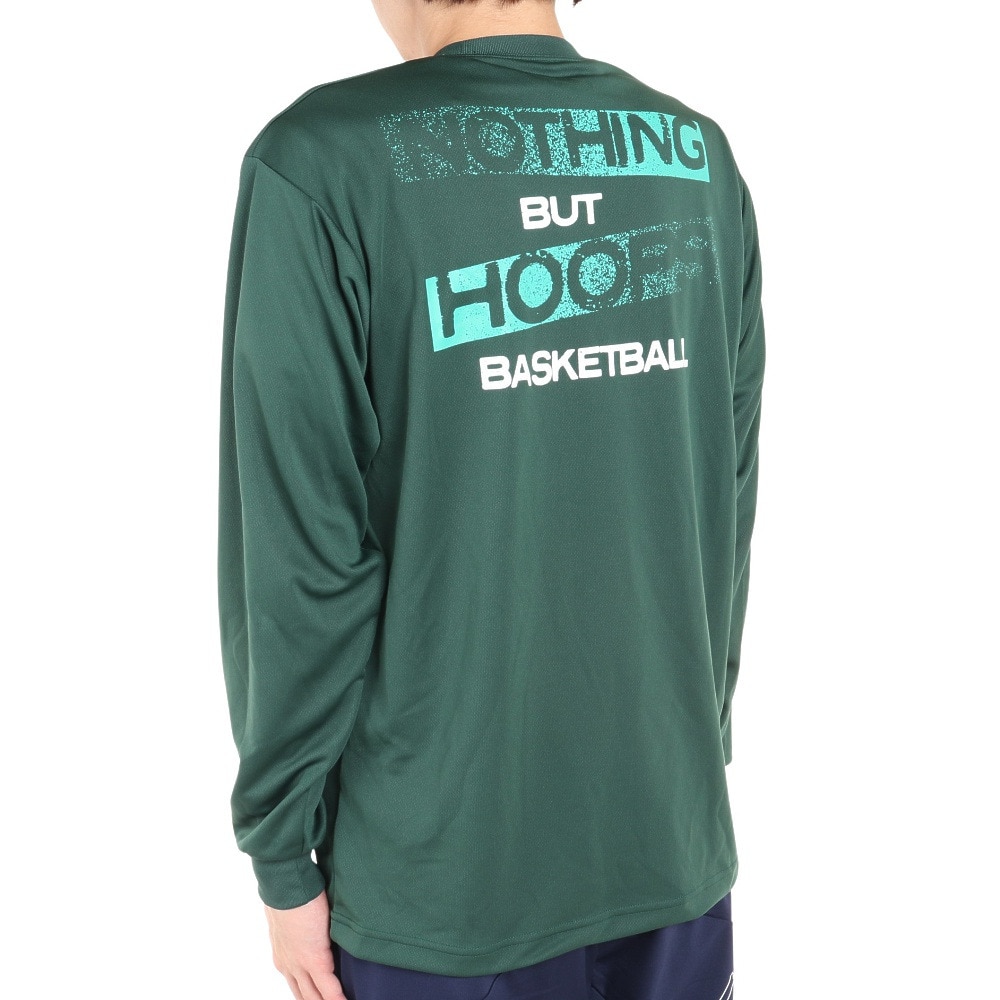 エックスティーエス（XTS）（メンズ）バスケットボールウェア ロンT　Nothing　but　hoops 長袖Tシャツ 751G1ES6624GRN