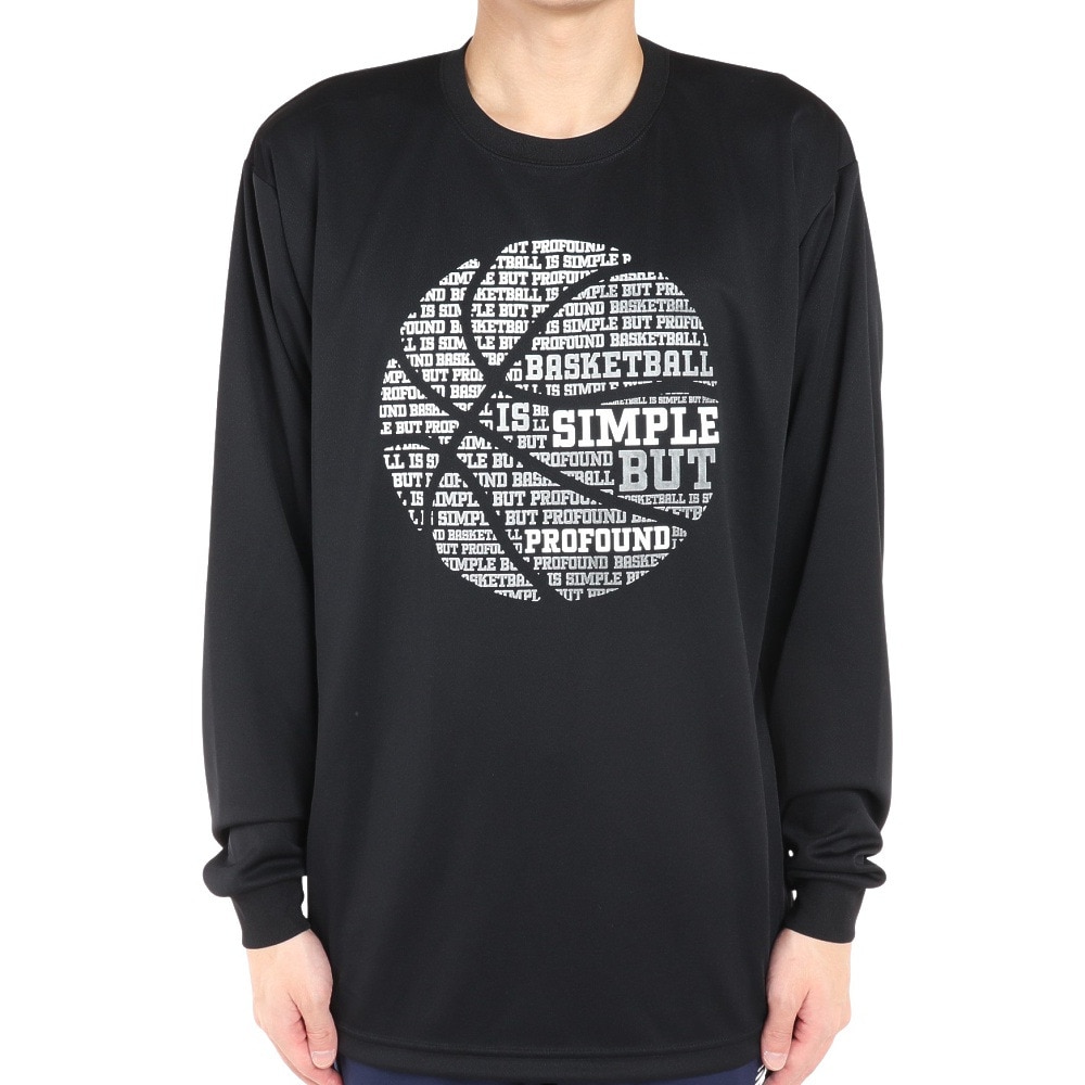 エックスティーエス（XTS）（メンズ）バスケットボールウェア ロンT ドライプラス 長袖Tシャツ 751G1ES6625BLK