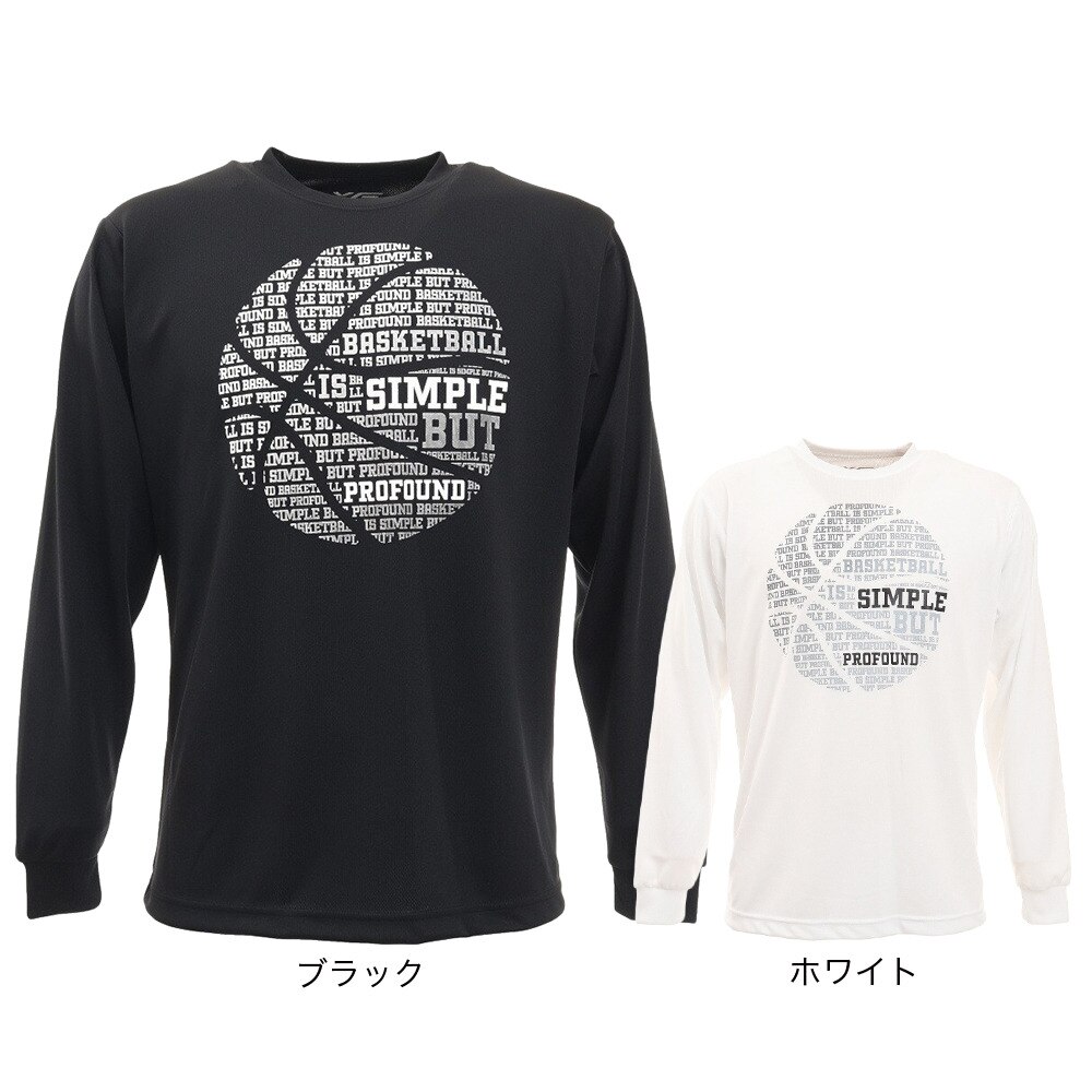 エックスティーエス（XTS）（メンズ）バスケットボールウェア ロンT ドライプラス 長袖Tシャツ 751G1ES6625BLK
