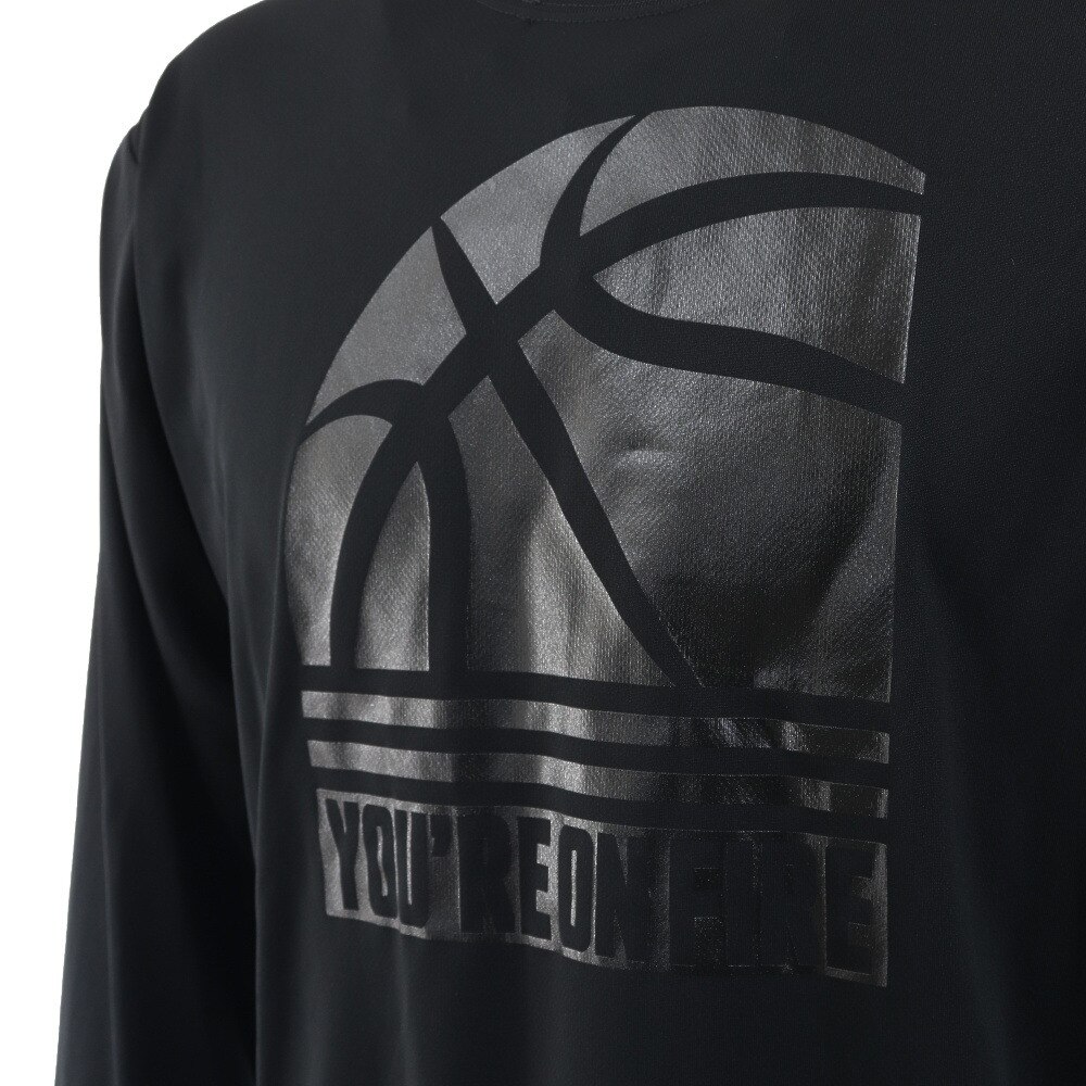 エックスティーエス（XTS）（メンズ）バスケットボールウェア ロンT ドライプラス 長袖Ｔシャツ 751G1CD6615 BLK 速乾