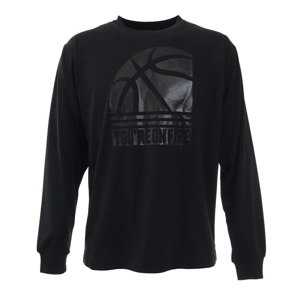 エックスティーエス（XTS）（メンズ）バスケットボールウェア ロンT ドライプラス 長袖Ｔシャツ 751G1CD6615 BLK 速乾