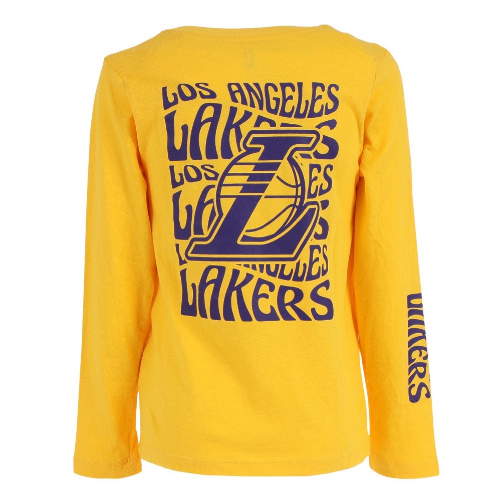 エヌビーエー（NBA）（キッズ）バスケットボールウェア ロンT レイカーズ長袖Tシャツ PK2B3BCW2B04 LAKERS