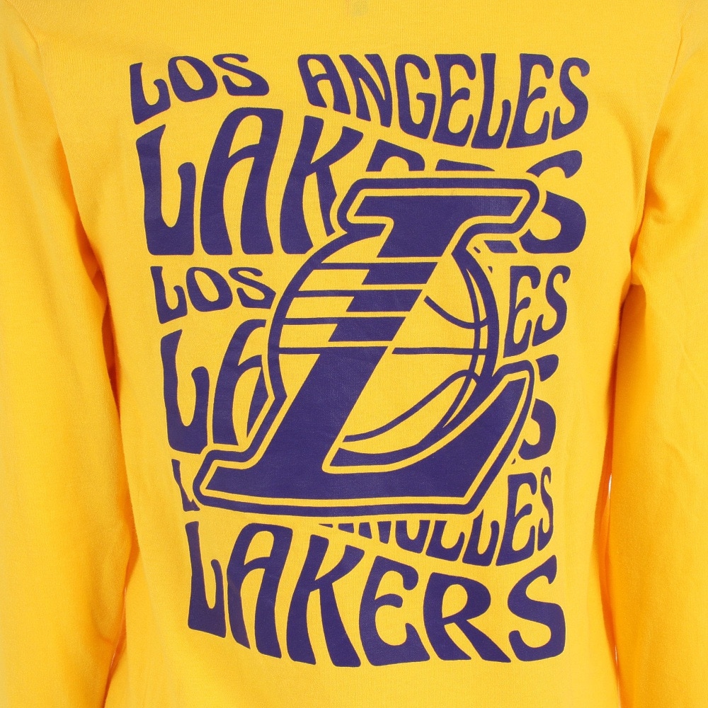 エヌビーエー（NBA）（キッズ）バスケットボールウェア ロンT レイカーズ長袖Tシャツ PK2B3BCW2B04 LAKERS