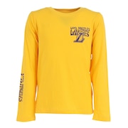 エヌビーエー（NBA）（キッズ）バスケットボールウェア ロンT レイカーズ長袖Tシャツ PK2B3BCW2B04 LAKERS