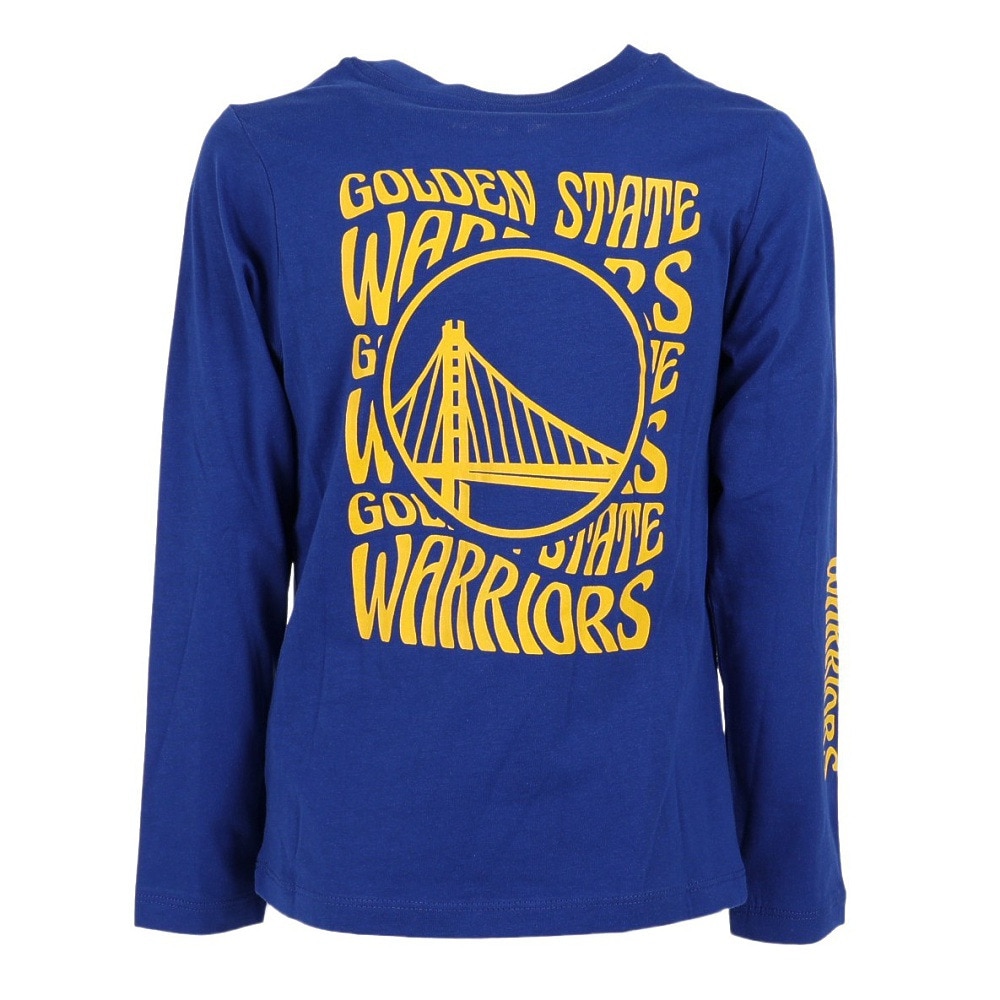 エヌビーエー（NBA）（キッズ）バスケットボールウェア ロンT ウォリアーズ長袖Tシャツ PK2B3BCW2B04 WARRIORS NBA