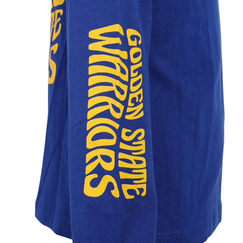 エヌビーエー（NBA）（キッズ）バスケットボールウェア ロンT ウォリアーズ長袖Tシャツ PK2B3BCW2B04 WARRIORS NBA