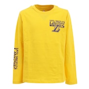 エヌビーエー(NBA)(キッズ)バスケットボールウェア ロンT レイカーズ長袖Tシャツ PK2B3BCW2B04-LAKERS