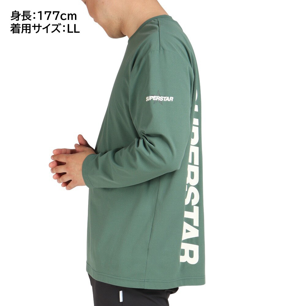 ミズノ（MIZUNO）（メンズ）バスケットボールウェア ロンT SUPER STAR 長袖Tシャツ 32JAS22133