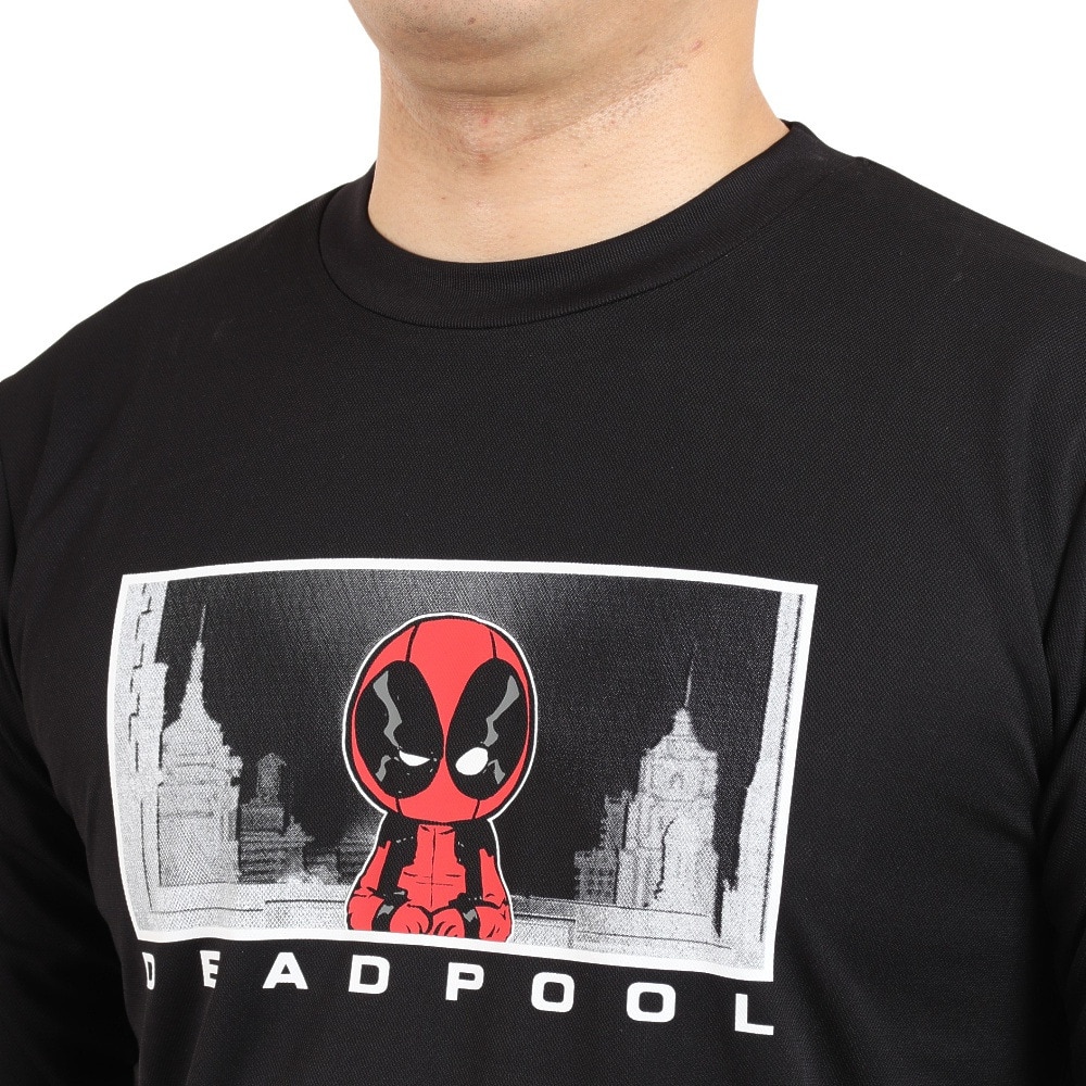 マーベル（MARVEL）（メンズ）デッドプール ロング UVカット 長袖Tシャツ DS0223001 冷感 速乾