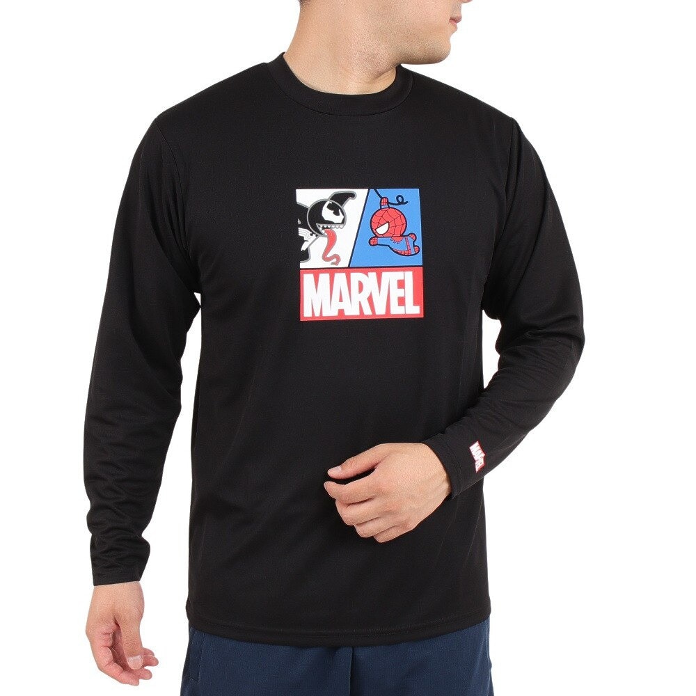 マーベル（MARVEL）（メンズ）スパイダーマン&ヴェノム UVカット ロング 長袖Tシャツ DS0223002 冷感 速乾