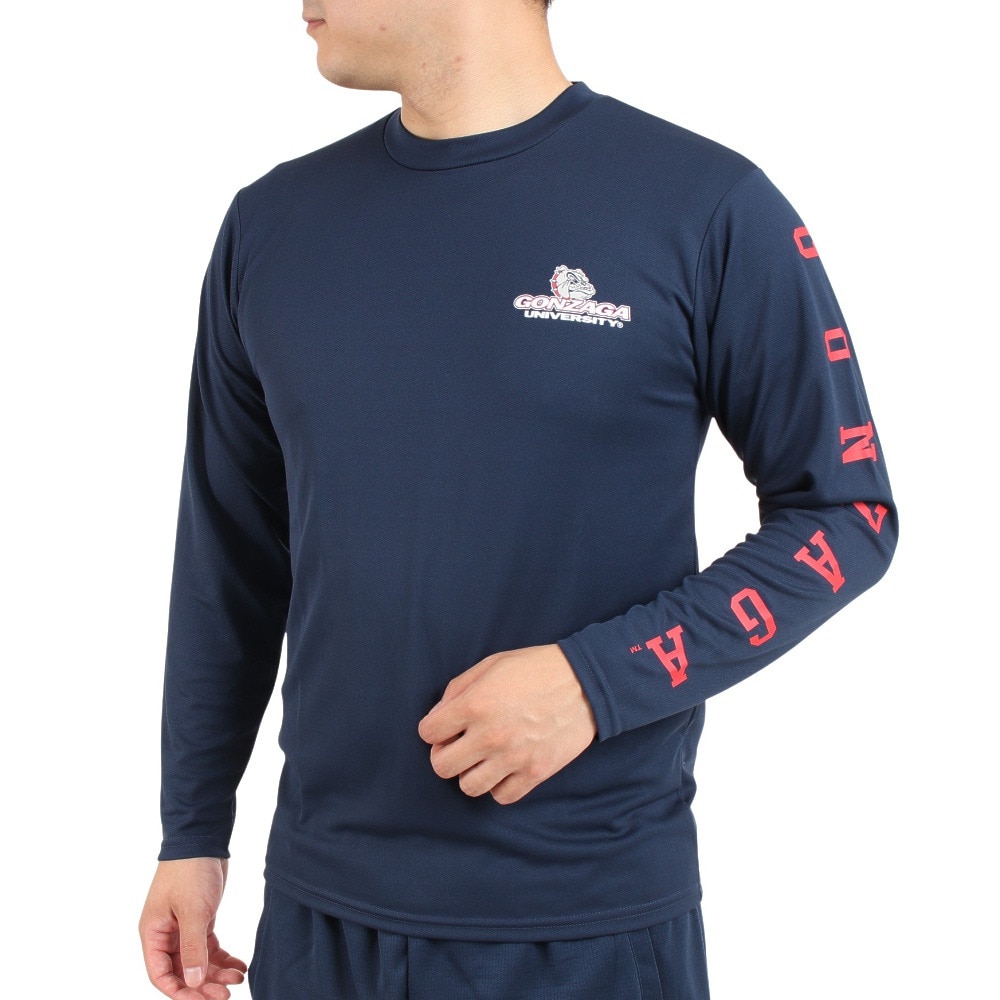カレッジ（College）（メンズ）バスケットボールウェア UVカット 長袖プラクティスシャツ GZG CL8223004 冷感 速乾