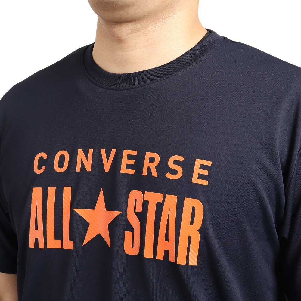 コンバース（CONVERSE）（メンズ）バスケットボールウェア ロンT プリント半袖Tシャツ CB222356-2900