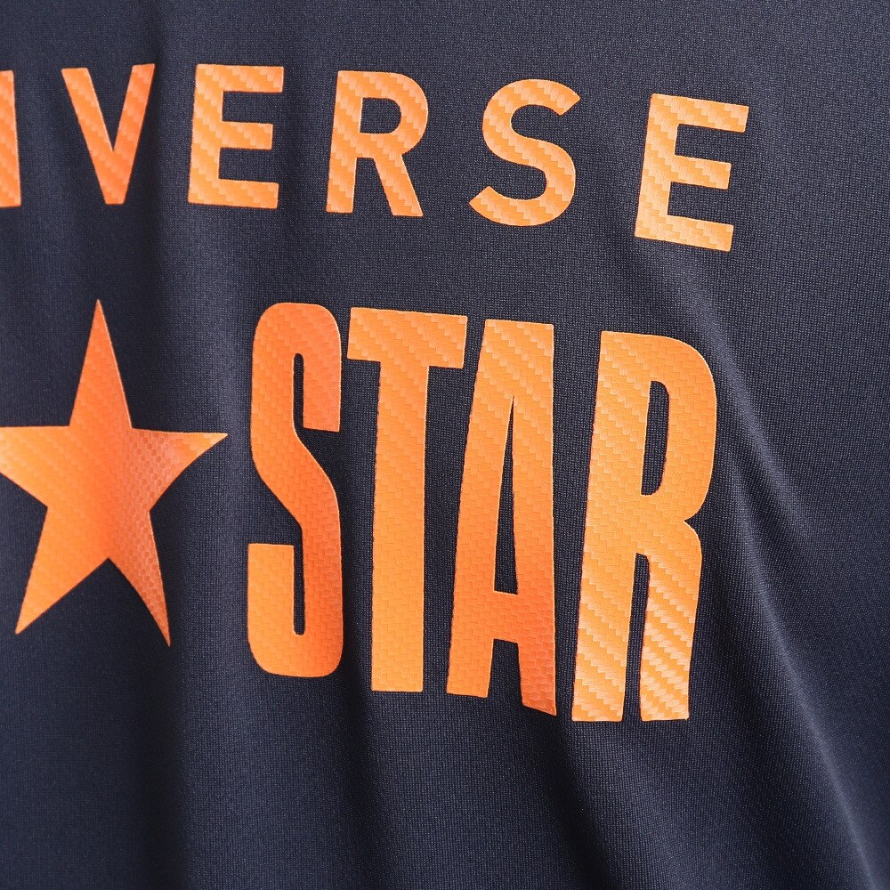 コンバース（CONVERSE）（メンズ）バスケットボールウェア ロンT プリント半袖Tシャツ CB222356-2900