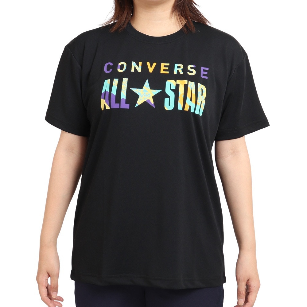 コンバース（CONVERSE）（レディース）バスケットボールウェア ロンT プリント 半袖Tシャツ CB322352-1953  スポーツ用品はスーパースポーツゼビオ