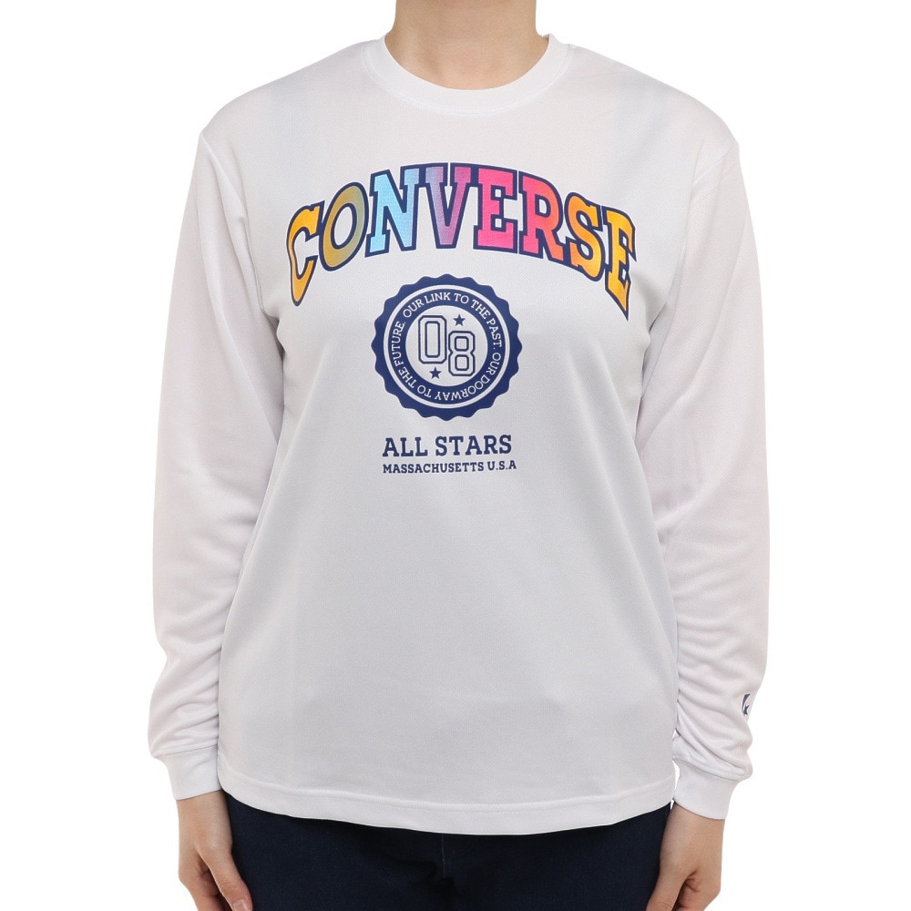 コンバース（CONVERSE）（レディース）バスケットボールウェア ロンT 長袖Tシャツ CB322354L-1100
