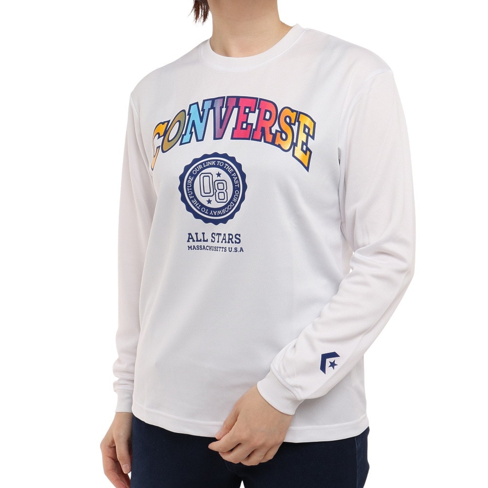 コンバース（CONVERSE）（レディース）バスケットボールウェア ロンT 長袖Tシャツ CB322354L-1100