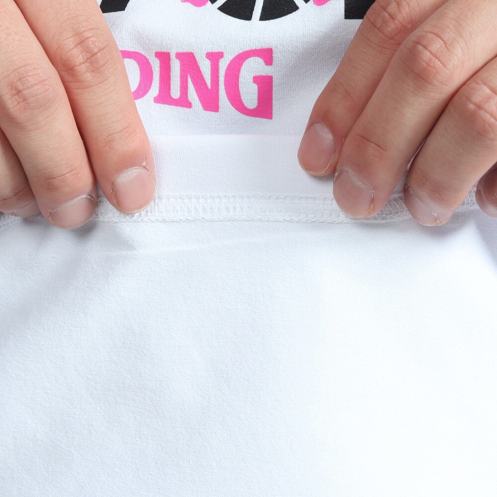 スポルディング（SPALDING）（メンズ）バスケットボールウェア UVカット ロンT 長袖Tシャツ MTV ヘッドフォン スムースドライ SMT22151MWH