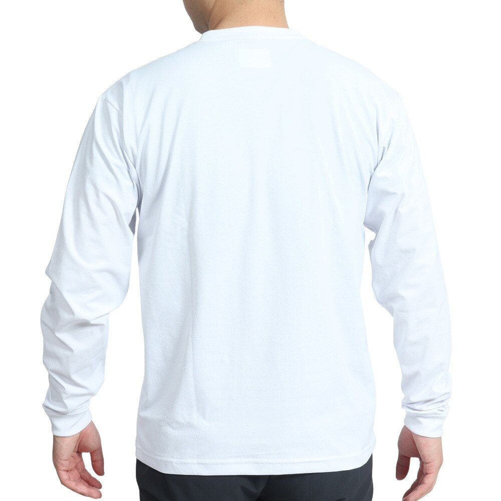 スポルディング（SPALDING）（メンズ）バスケットボールウェア UVカット ロンT 長袖Tシャツ MTV ヘッドフォン スムースドライ SMT22151MWH