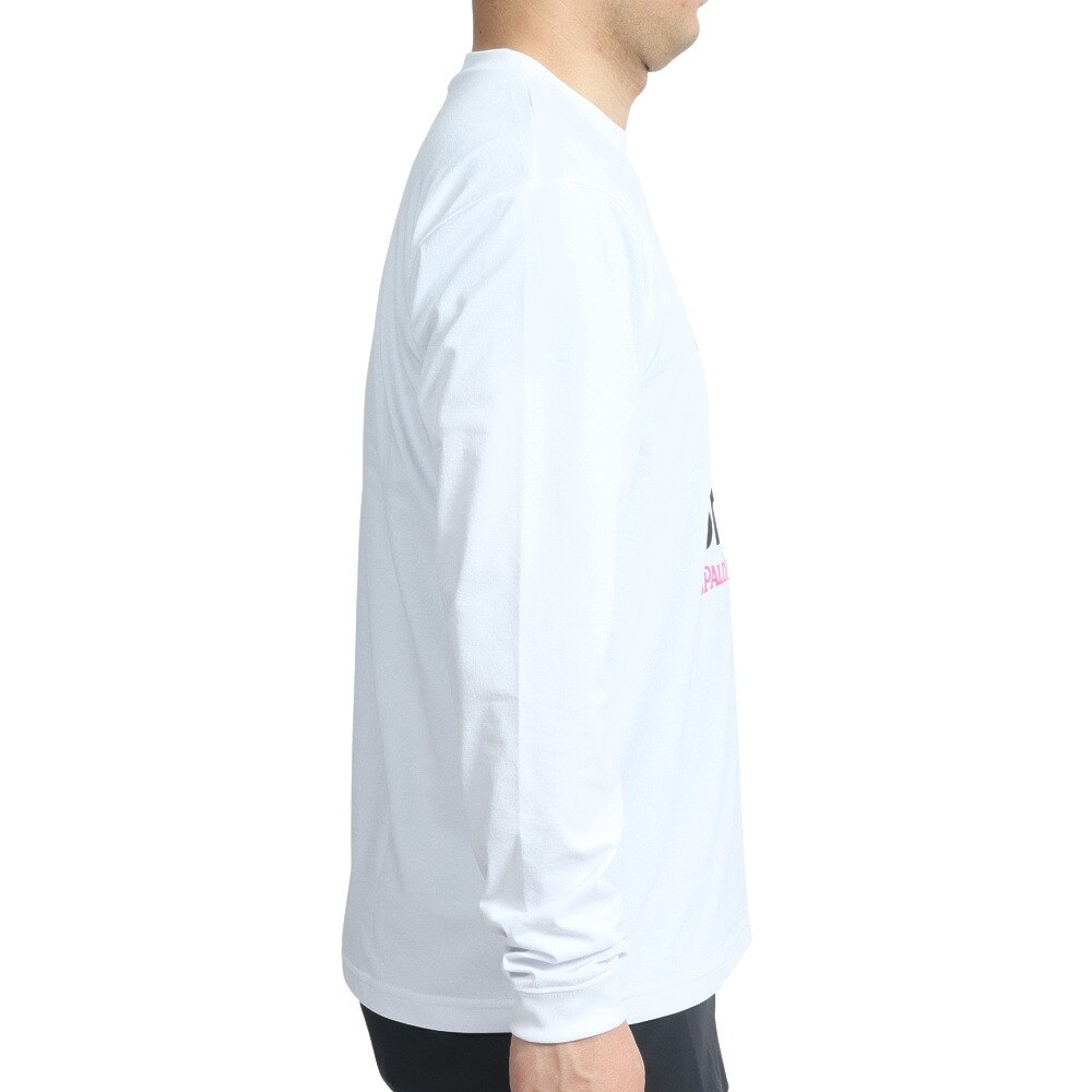 スポルディング（SPALDING）（メンズ）バスケットボールウェア UVカット ロンT 長袖Tシャツ MTV ヘッドフォン スムースドライ SMT22151MWH