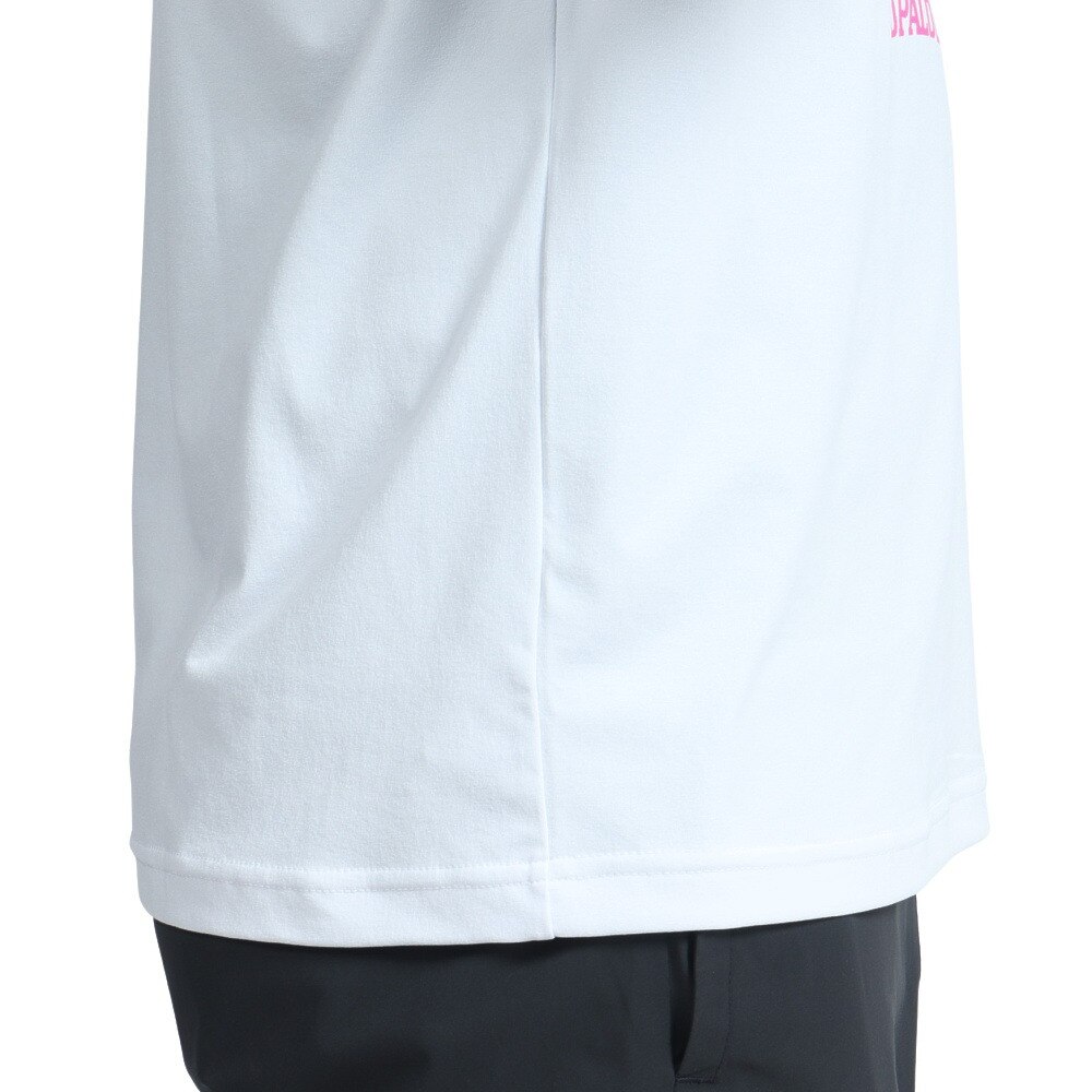 スポルディング（SPALDING）（メンズ）バスケットボールウェア UVカット ロンT 長袖Tシャツ MTV ヘッドフォン スムースドライ SMT22151MWH