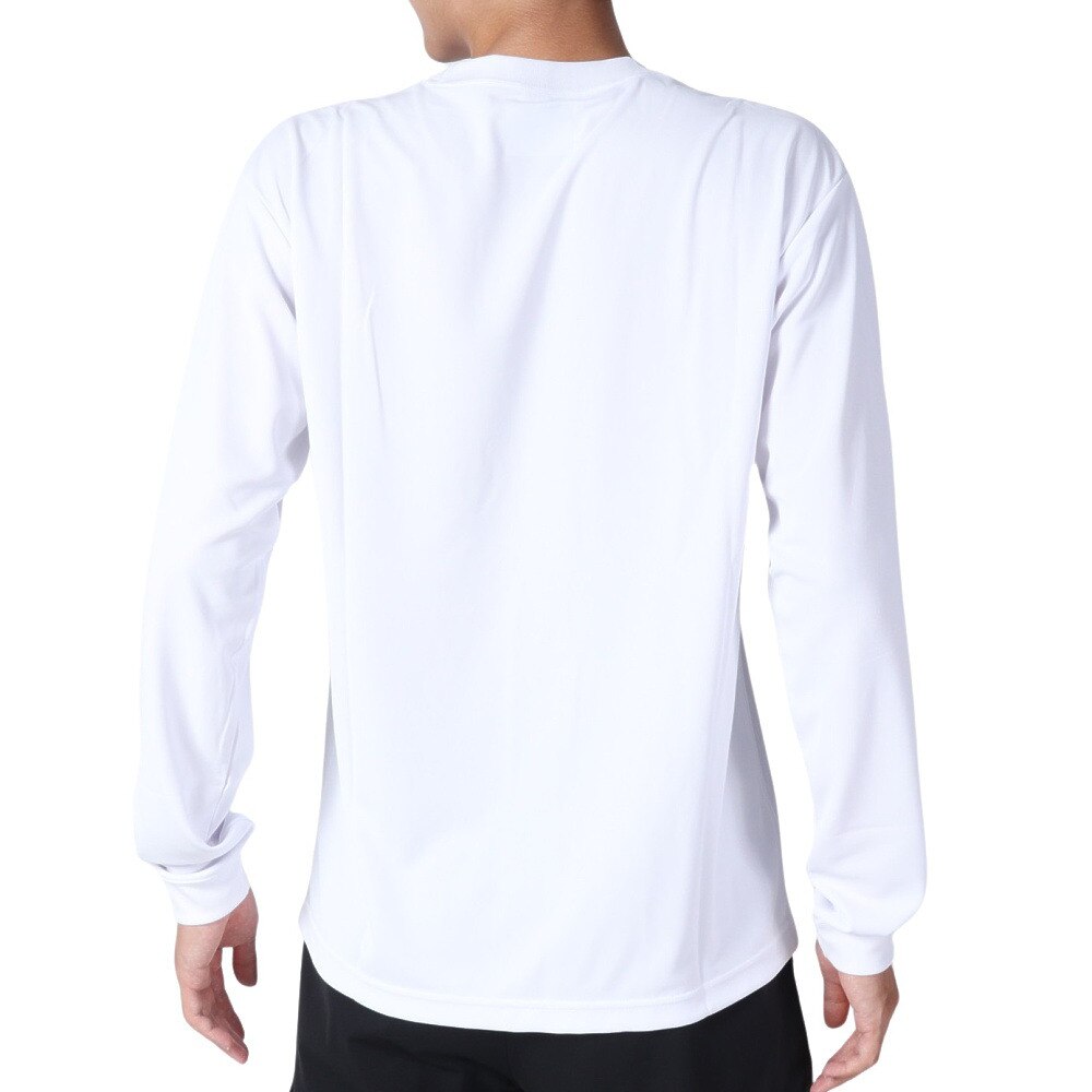 スポルディング（SPALDING）（メンズ、レディース）バスケットボールウェア 長袖Tシャツ ホログラムワードマーク SMT22129WH