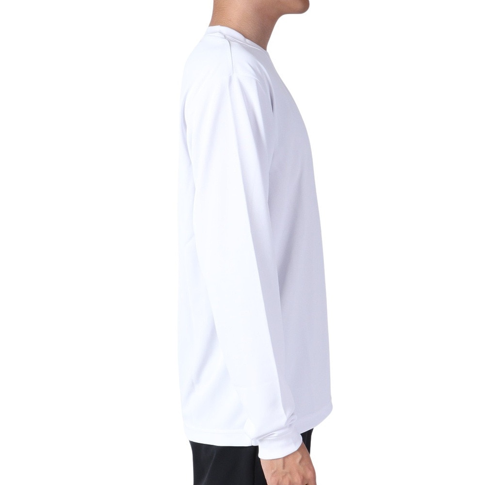スポルディング（SPALDING）（メンズ、レディース）バスケットボールウェア 長袖Tシャツ ホログラムワードマーク SMT22129WH