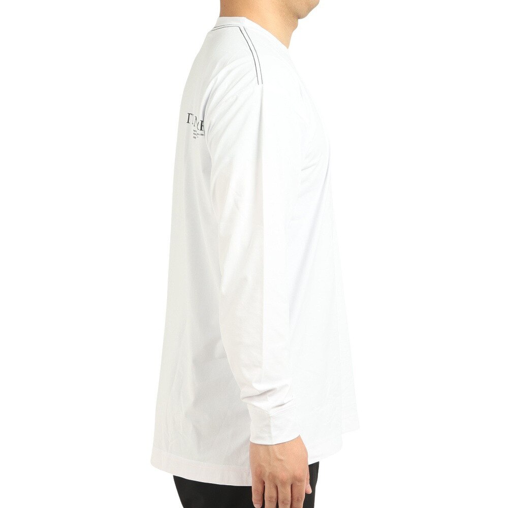 ライズ（RYZ）（メンズ）バスケットボールウェア ポケット付き長袖Tシャツ RZ30CD22FW5053 WHT