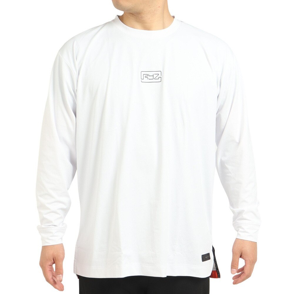 ライズ（RYZ）（メンズ）バスケットボールウェア MOBILITY LINE 長袖Ｔシャツ RZ30CD22FW5054 WHT