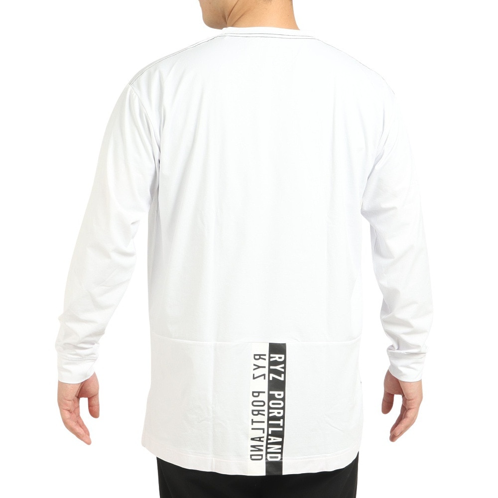 ライズ（RYZ）（メンズ）バスケットボールウェア MOBILITY LINE 長袖Ｔシャツ RZ30CD22FW5054 WHT