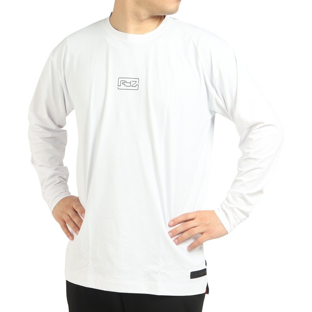 ライズ（RYZ）（メンズ）バスケットボールウェア MOBILITY LINE 長袖Ｔシャツ RZ30CD22FW5054 WHT