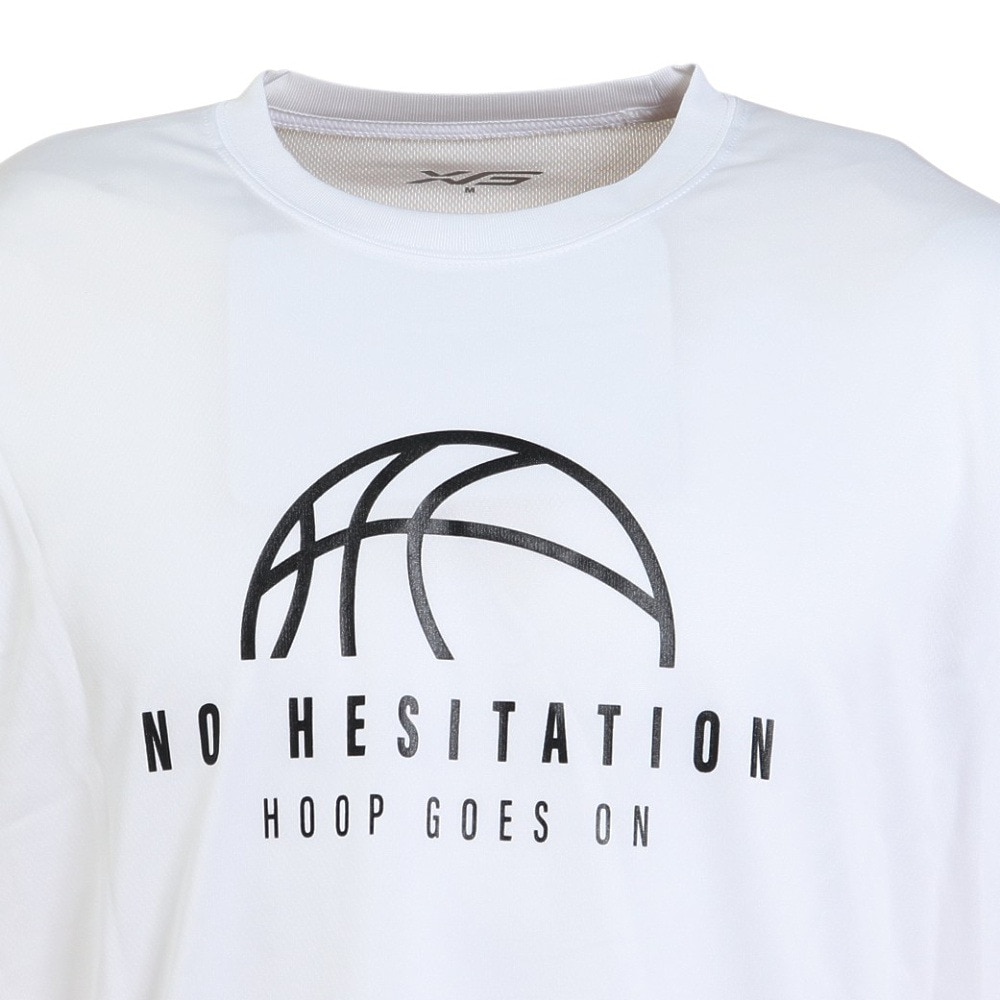 エックスティーエス（XTS）（メンズ）バスケットボールウェア  ロンＴ プリント長袖Ｔシャツ 751TS2ES0037 WHT