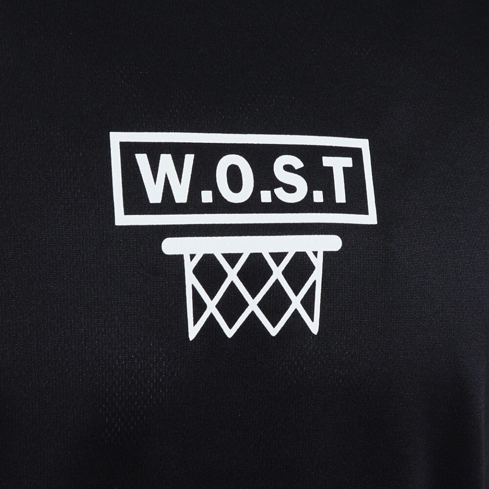 エックスティーエス（XTS）（メンズ）バスケットボールウェア  ロンＴ プリント長袖Ｔシャツ 751TS2ES0038 BLK