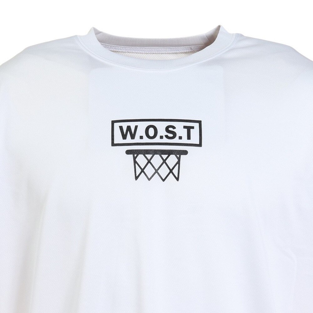 エックスティーエス（XTS）（メンズ）バスケットボールウェア  ロンＴ プリント長袖Ｔシャツ 751TS2ES0038 WHT