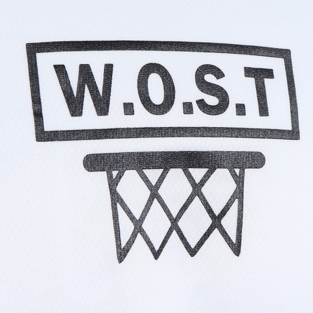 エックスティーエス（XTS）（メンズ）バスケットボールウェア  ロンＴ プリント長袖Ｔシャツ 751TS2ES0038 WHT