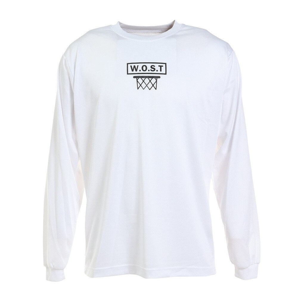 エックスティーエス（XTS）（メンズ）バスケットボールウェア  ロンＴ プリント長袖Ｔシャツ 751TS2ES0038 WHT