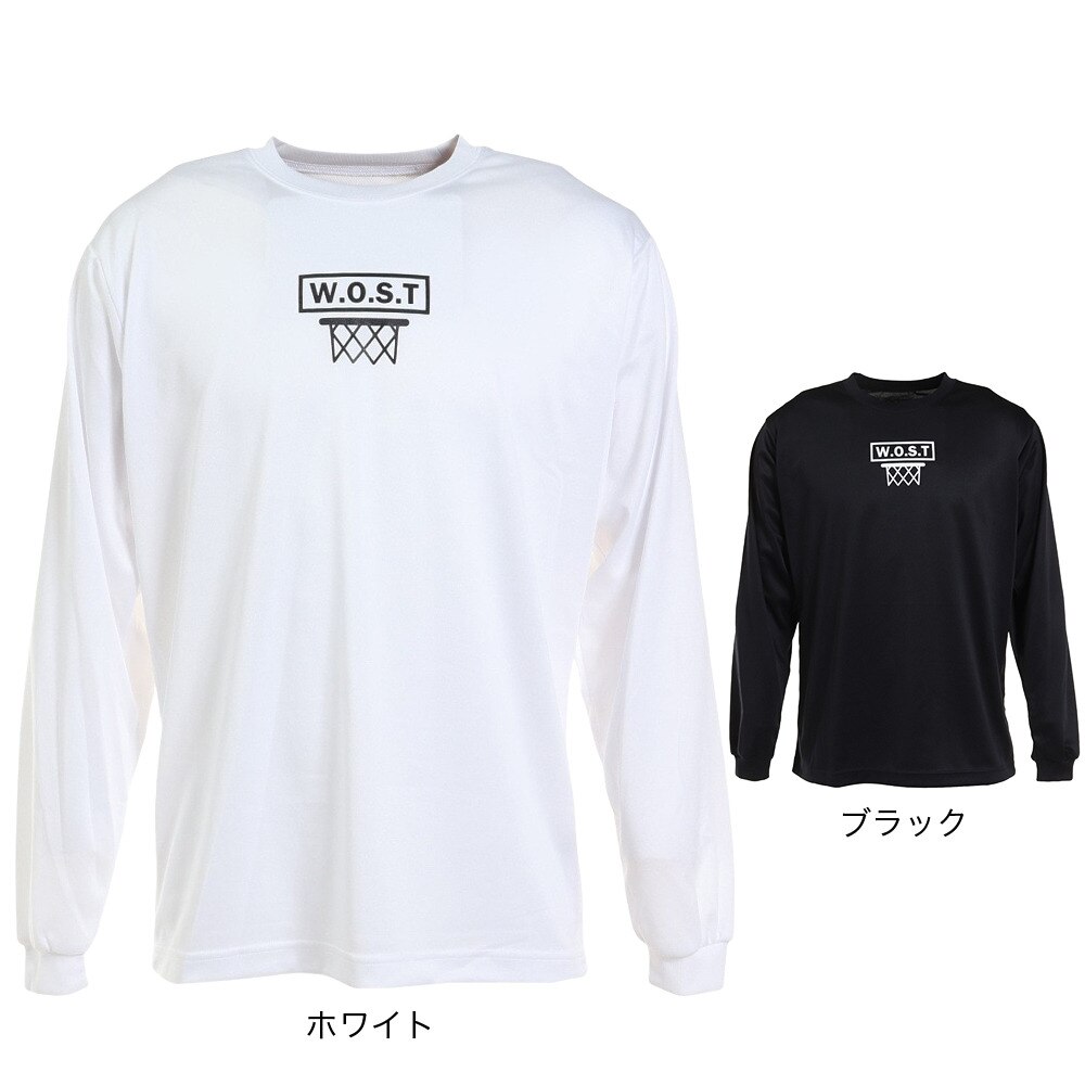 エックスティーエス（XTS）（メンズ）バスケットボールウェア  ロンＴ プリント長袖Ｔシャツ 751TS2ES0038 BLK