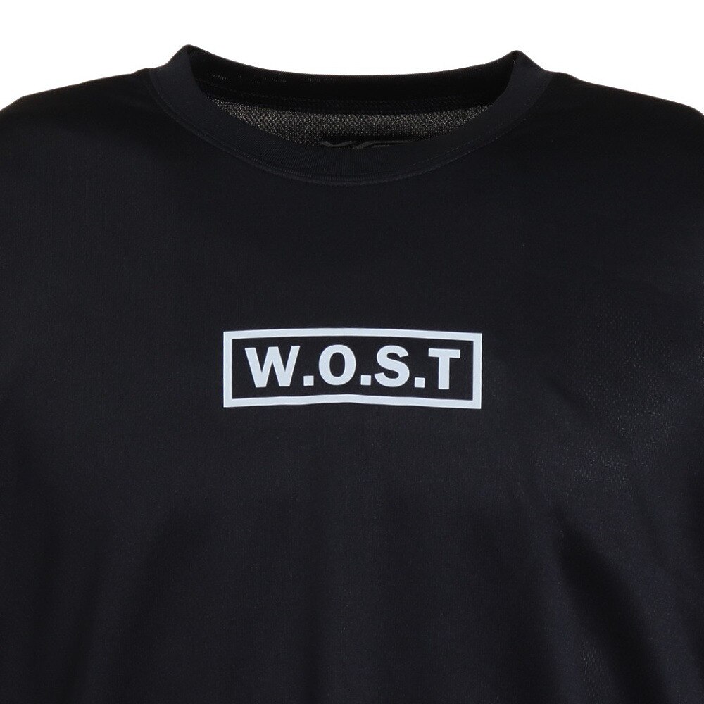 エックスティーエス（XTS）（メンズ）バスケットボールウェア ロンT プリント長袖Tシャツ 751TS2ES0040 BLK