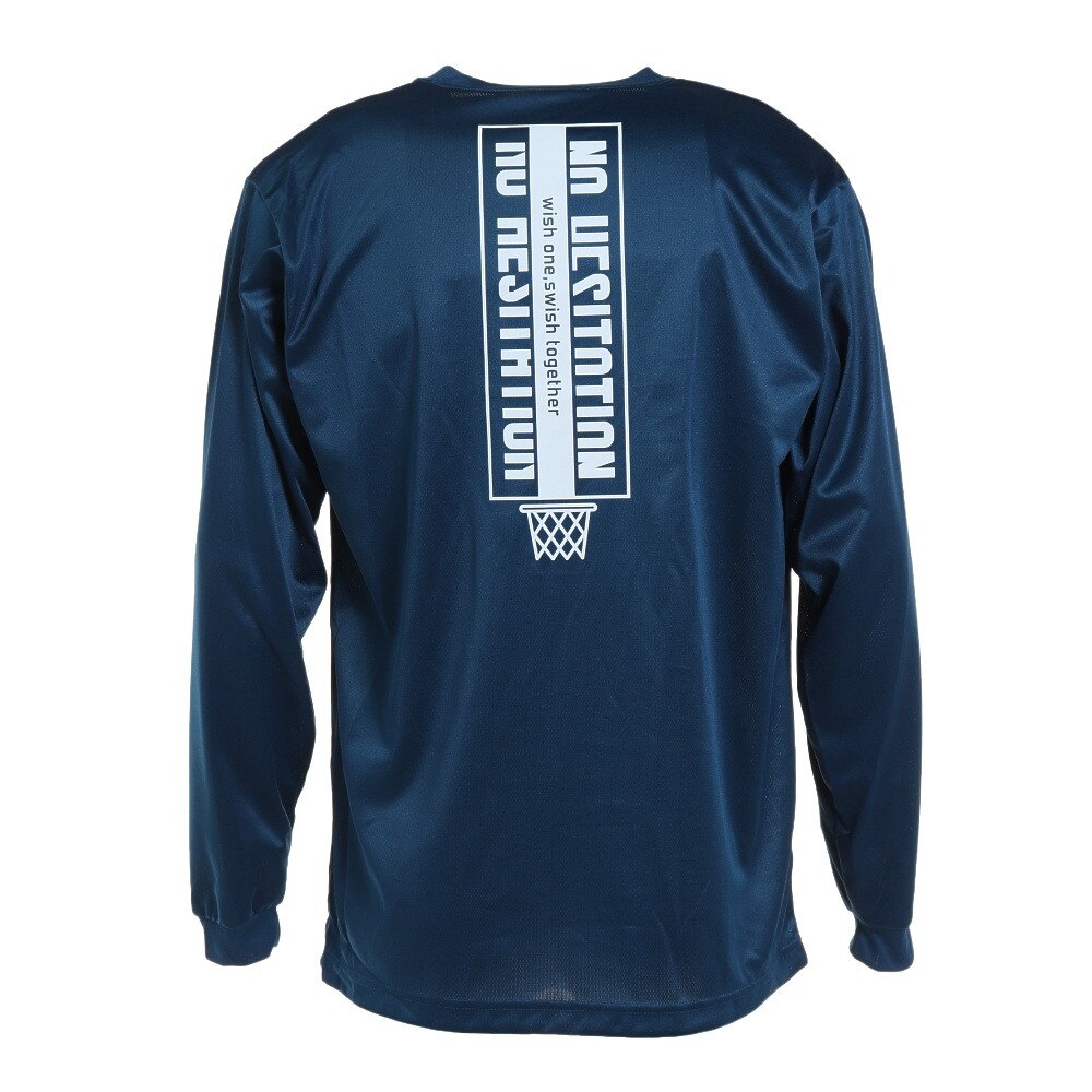エックスティーエス（XTS）（メンズ）バスケットボールウェア  ロンＴ プリント長袖Ｔシャツ 751TS2ES0040 BLU