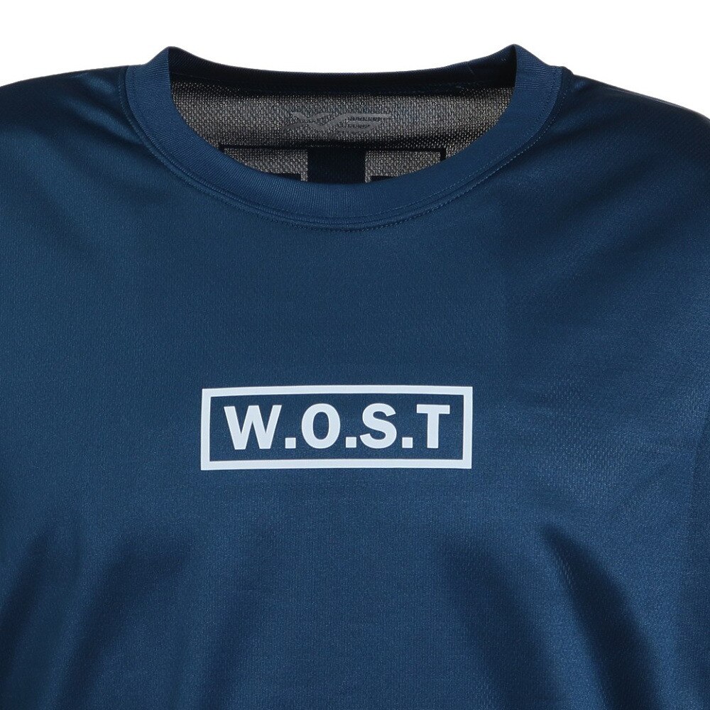 エックスティーエス（XTS）（メンズ）バスケットボールウェア  ロンＴ プリント長袖Ｔシャツ 751TS2ES0040 BLU