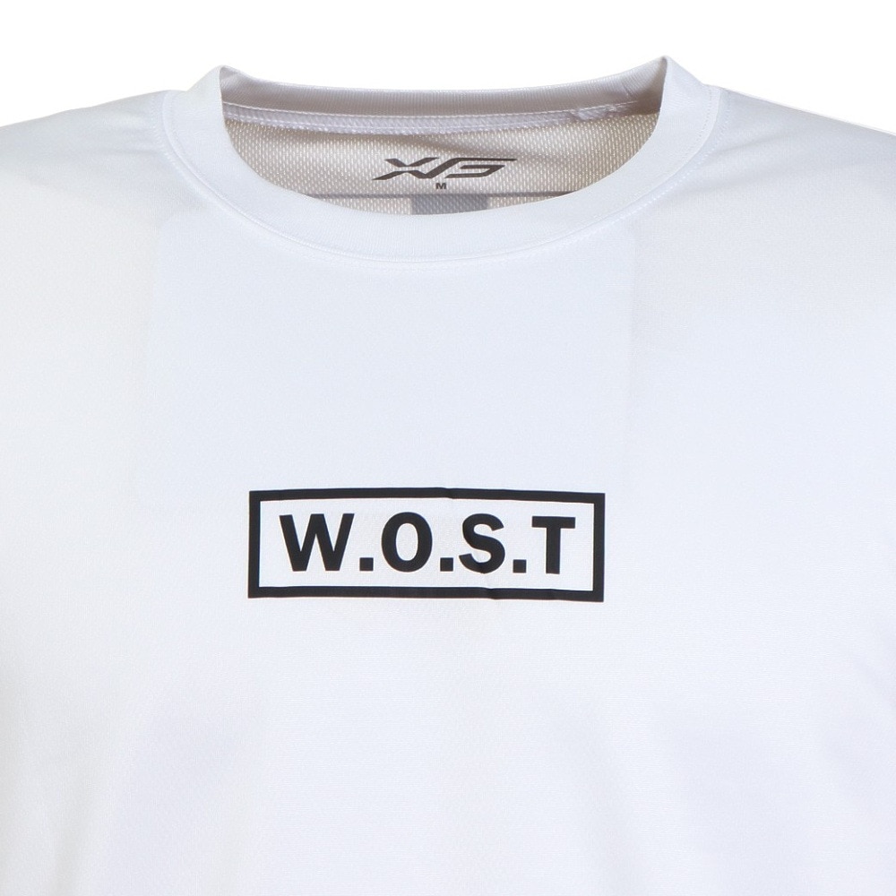 エックスティーエス（XTS）（メンズ）バスケットボールウェア ロンT プリント長袖Tシャツ 751TS2ES0040 WHT 速乾