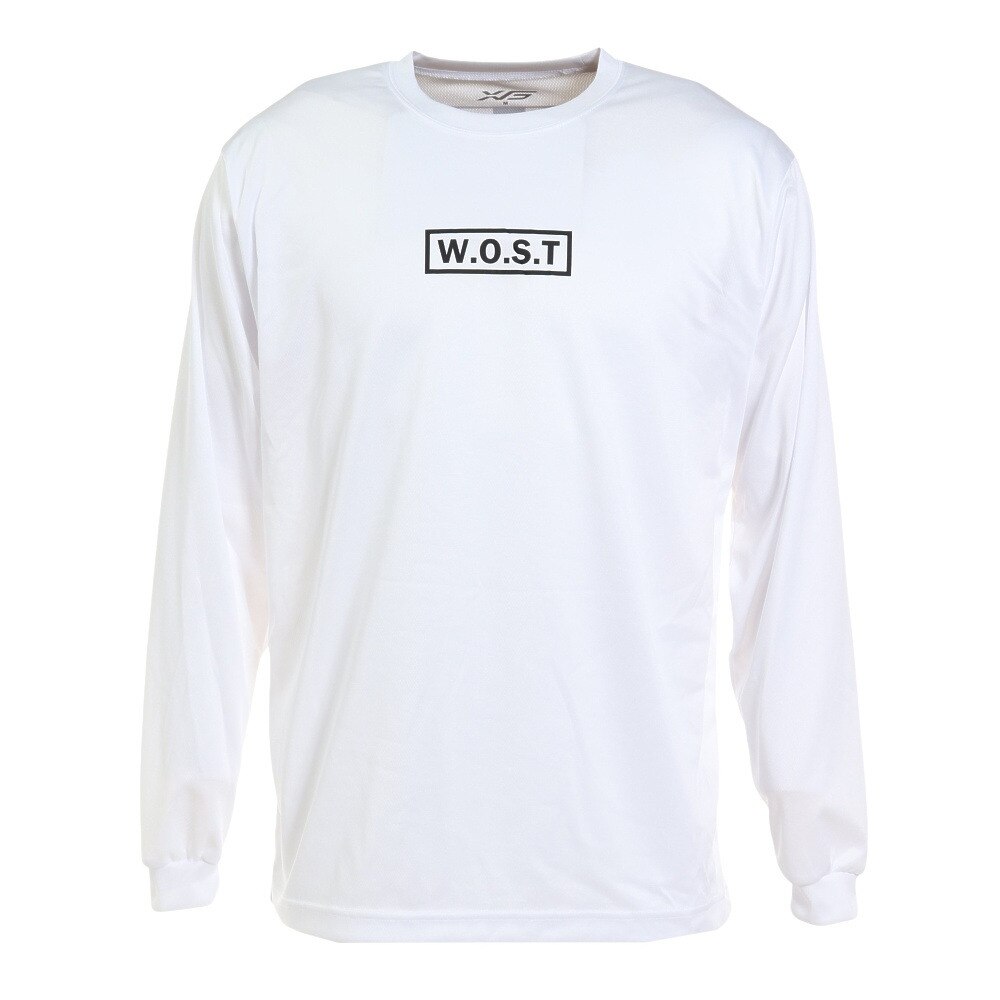 エックスティーエス（XTS）（メンズ）バスケットボールウェア ロンT プリント長袖Tシャツ 751TS2ES0040 WHT 速乾