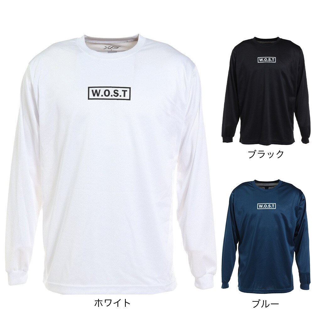 エックスティーエス（XTS）（メンズ）バスケットボールウェア  ロンＴ プリント長袖Ｔシャツ 751TS2ES0040 BLU