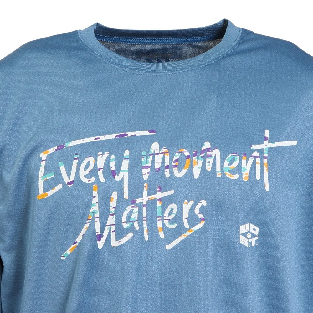 エックスティーエス（XTS）（メンズ）バスケットボールウェア ロンＴ プリント長袖Ｔシャツ 751TS2ES0042 LBLU
