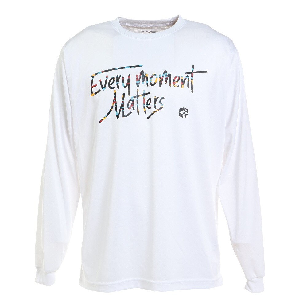 エックスティーエス（XTS）（メンズ）バスケットボールウェア ロンＴ プリント長袖Ｔシャツ 751TS2ES0042 WHT