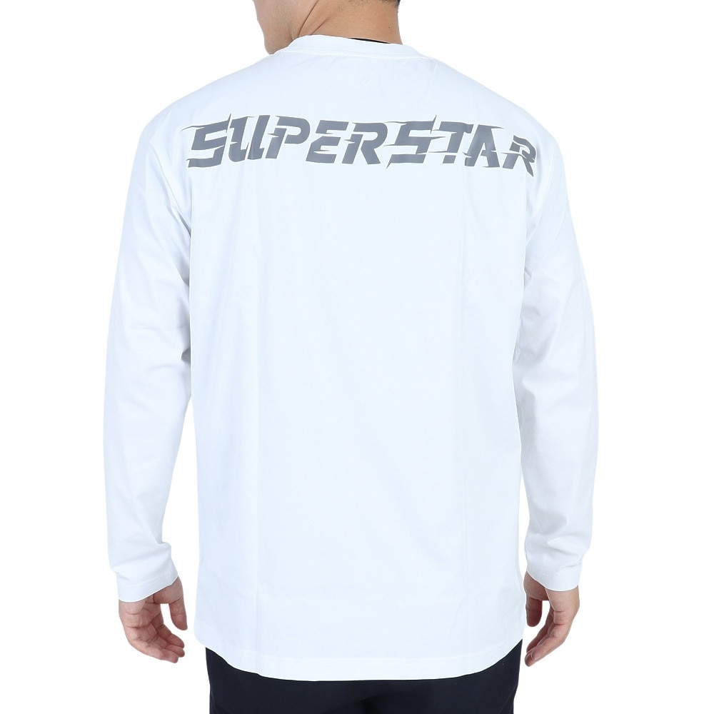 ミズノ（MIZUNO）（メンズ）バスケットボールウェア UVカット ロンT SUPERSTAR 長袖Tシャツ 32JAS26501