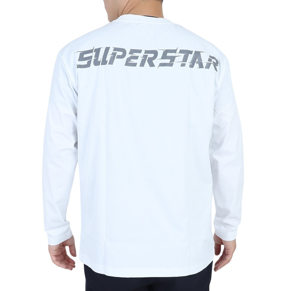 ミズノ（MIZUNO）（メンズ）バスケットボールウェア UVカット ロンT SUPERSTAR 長袖Tシャツ 32JAS26501 速乾