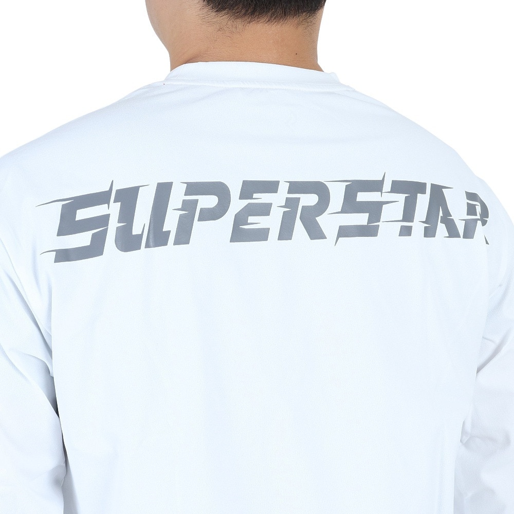 ミズノ（MIZUNO）（メンズ）バスケットボールウェア UVカット ロンT SUPERSTAR 長袖Tシャツ 32JAS26501