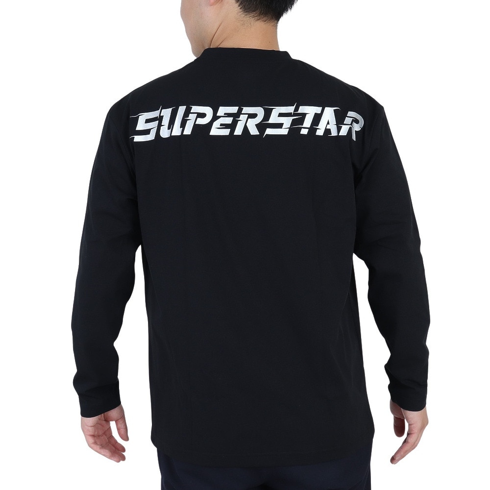 ミズノ（MIZUNO）（メンズ）バスケットボールウェア UVカット ロンT SUPERSTAR 長袖Tシャツ 32JAS26509 速乾
