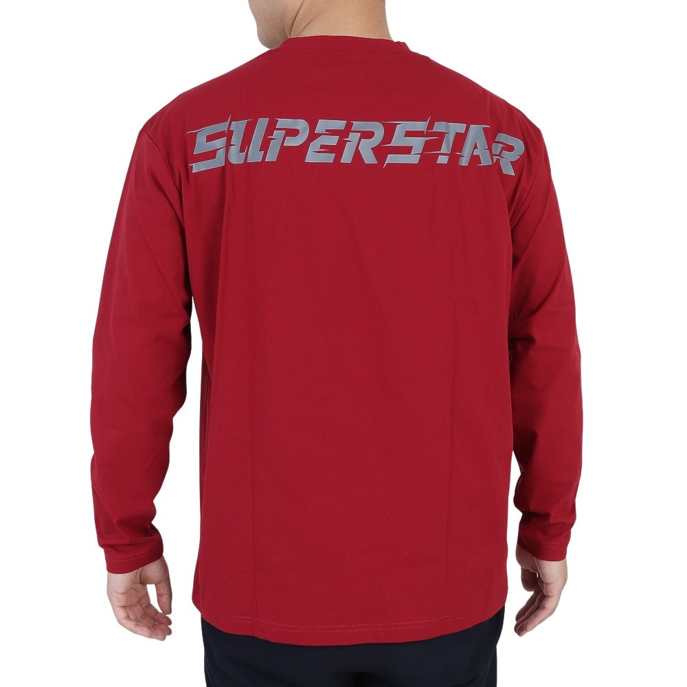 ミズノ（MIZUNO）（メンズ）バスケットボールウェア UVカット ロンT SUPERSTAR 長袖Tシャツ 32JAS26566 速乾