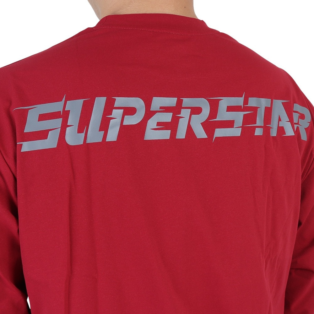 ミズノ（MIZUNO）（メンズ）バスケットボールウェア UVカット ロンT SUPERSTAR 長袖Tシャツ 32JAS26566 速乾